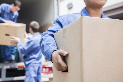 Movers assisting a home removal in Lampton