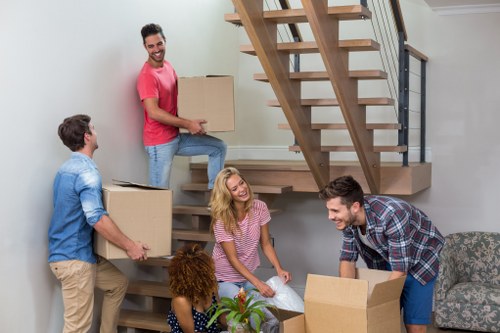 Professional packing materials used for a move in Lampton