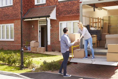 Removal van and movers supporting a home move in Lampton