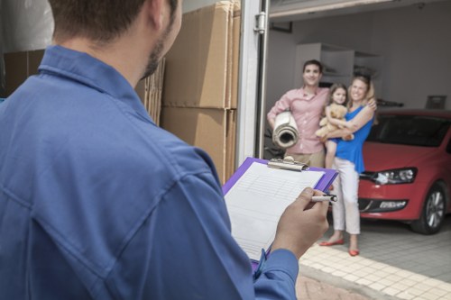 Man With Van Lampton local moving service illustration