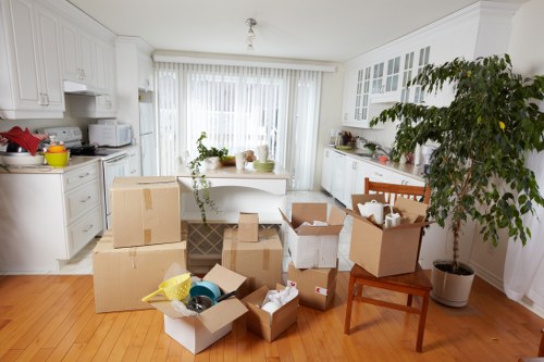 Office and business items being moved with a man and van service