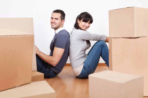 Careful transport of household items during a Lampton relocation